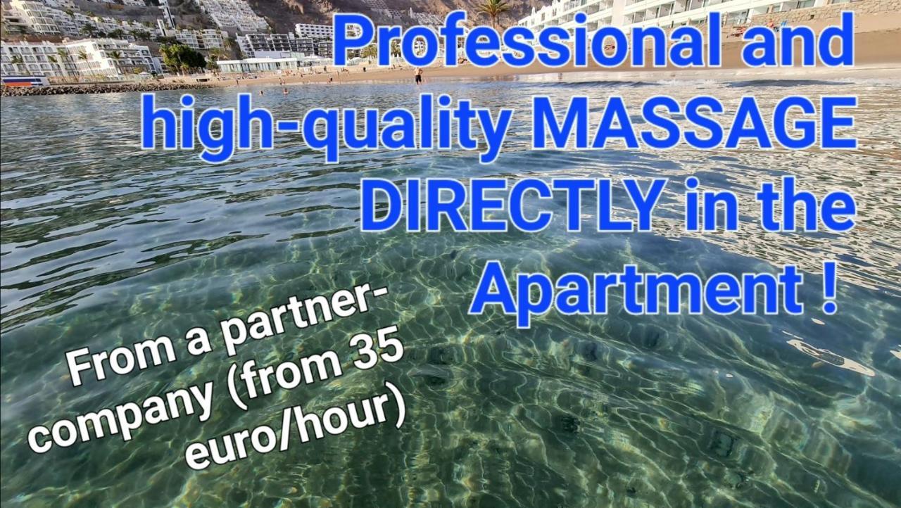 Deluxe Seaview-Sunsets !Transfe-R Inc! Pool,2Aircond,2Tv65",600Mb Dishwasher,,2 Beaches,Anfi-View Apartment Patalavaca Exterior photo